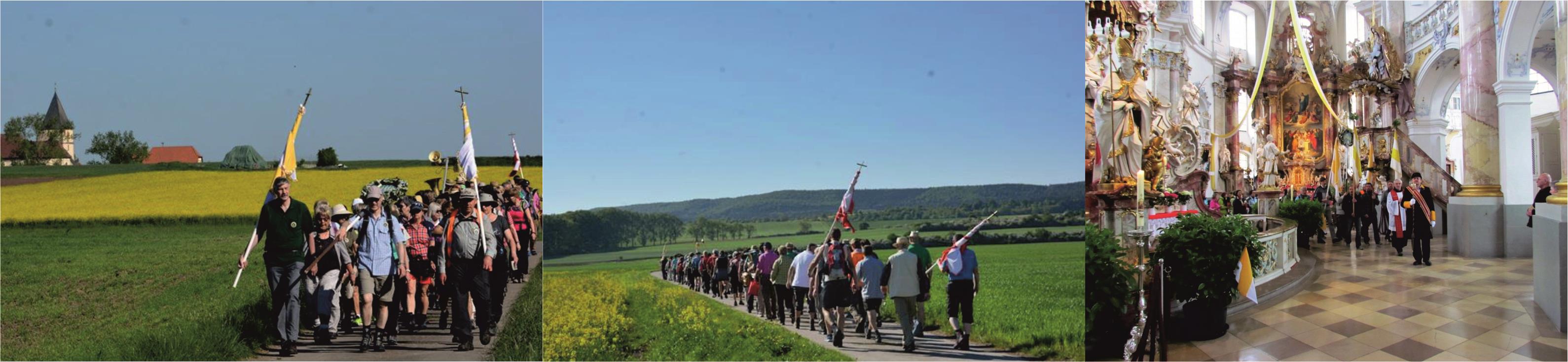 Merkershäuser Wallfahrt nach Vierzehnheiligen